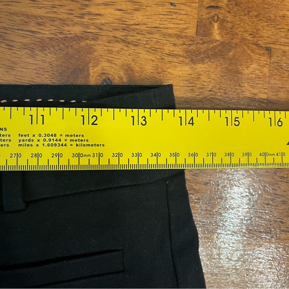 Anthropologie The Essential Slim black trouser pants size 0 - Picture 3 of 6